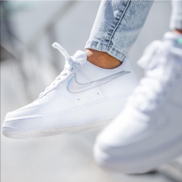 Nike Air Force 1 Shoes Sneakers AF1 Chrome - Picture 5 of 11